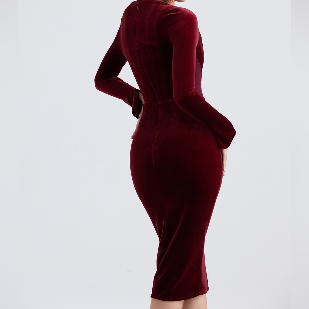 House of CB Velvet Corset Dress - Picture 2 of 10